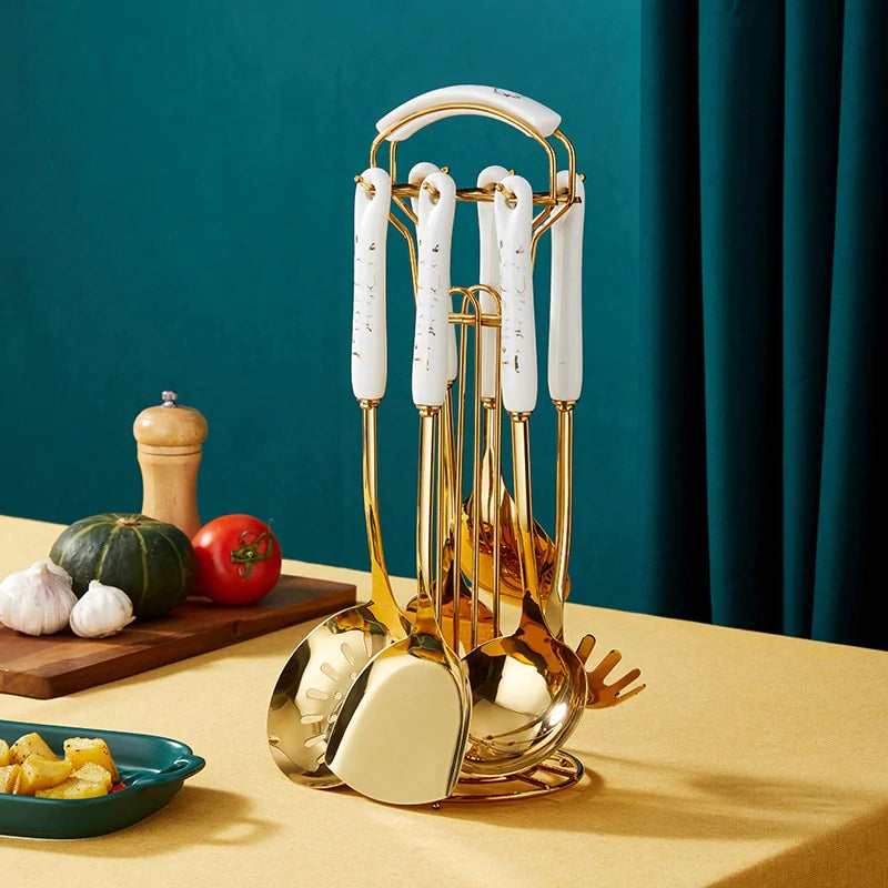 24K Gold Cookware Set