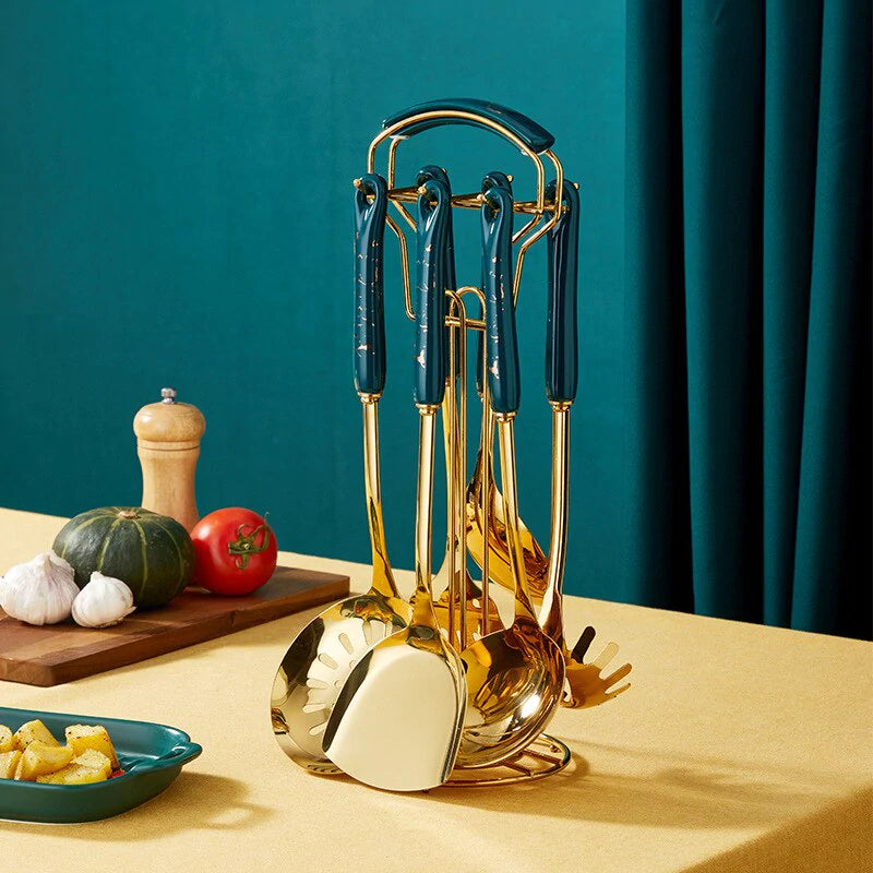 24K Gold Cookware Set