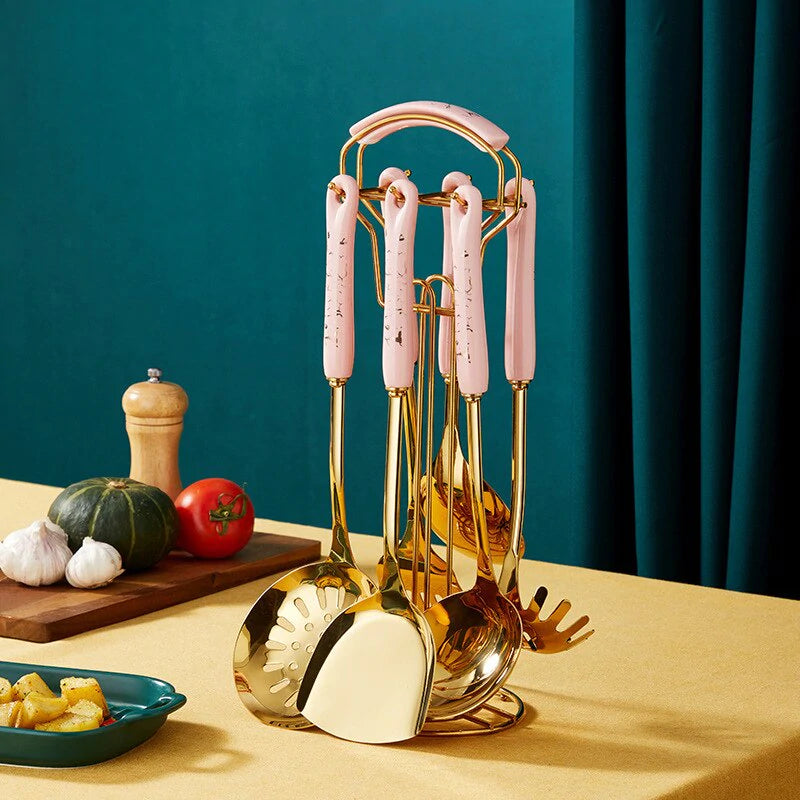24K Gold Cookware Set