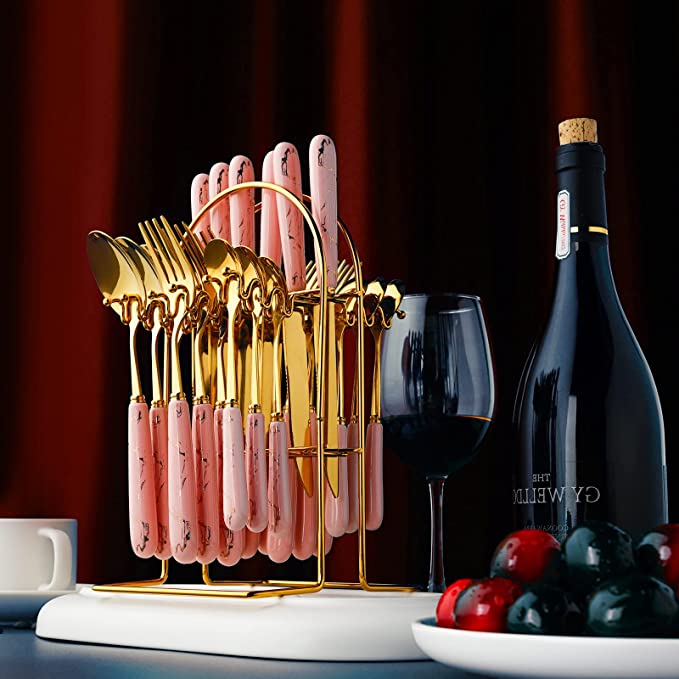 24K Gold Cutlery Set